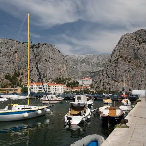 Omis - Blick auf den Hafen